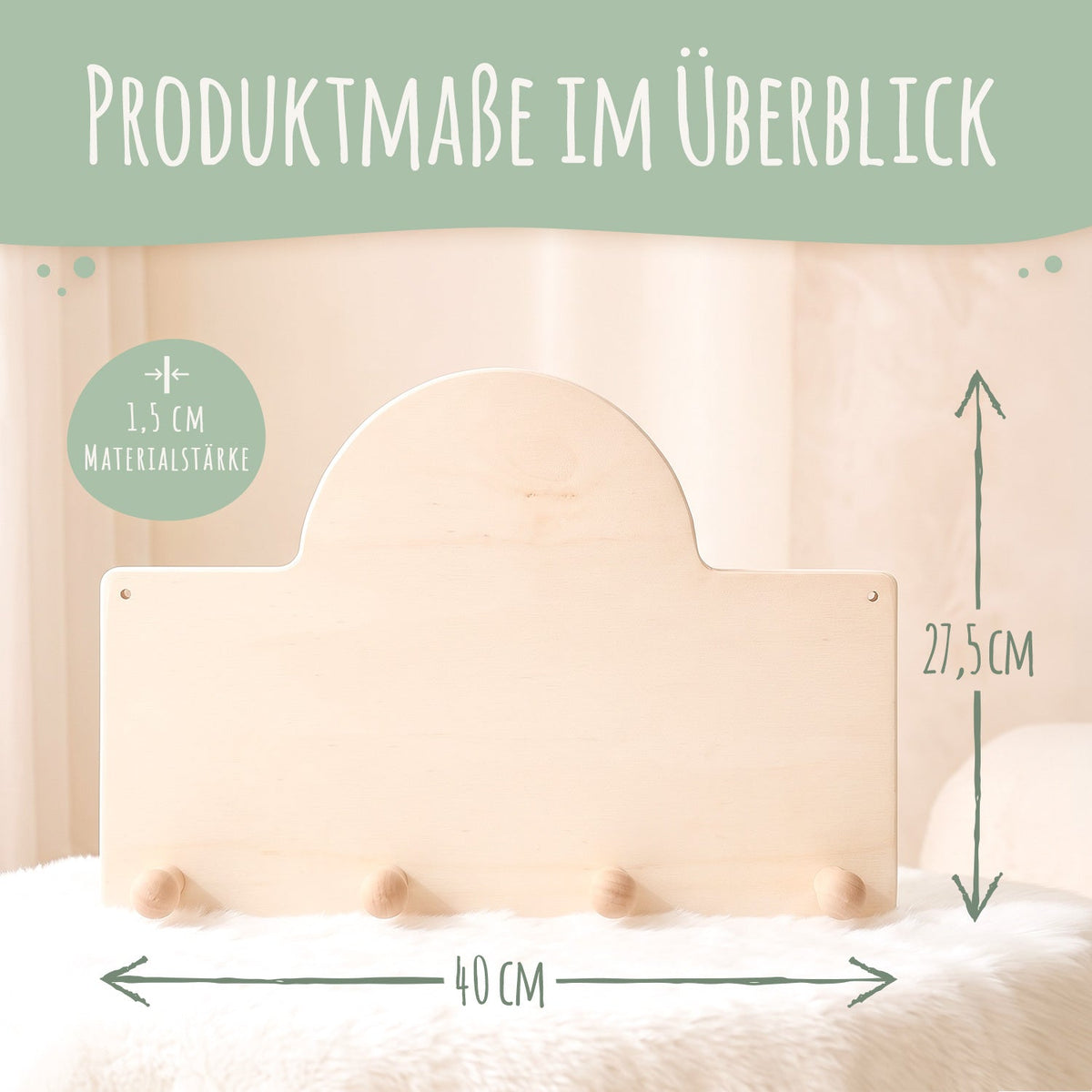 Personalisierte Kinder-Garderobe – Waldtiere