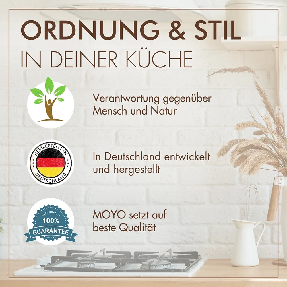 Vorratsgläser mit Deckel – 6er-Set